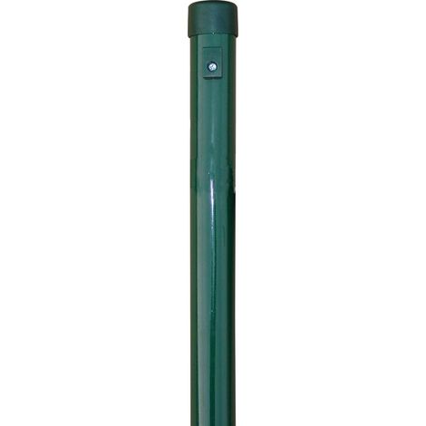 Poteaux de clture avec revtement vert 34 x 900 mm