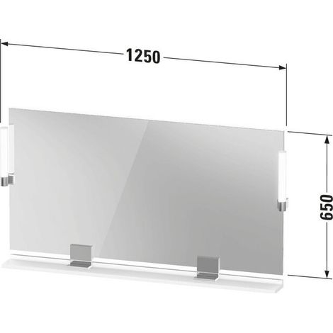 DURAVIT SV7425010HH0000 Sivida miroir 1330x650x36, LED, réglage intensité. (1/2)