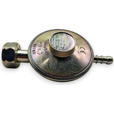 Propane Gas Regulator Wrench 37 mbar 27 Shells 1.5kg/h Capacity 2.2cm Screw Connection 8mm Hose Nozzle (1/4)