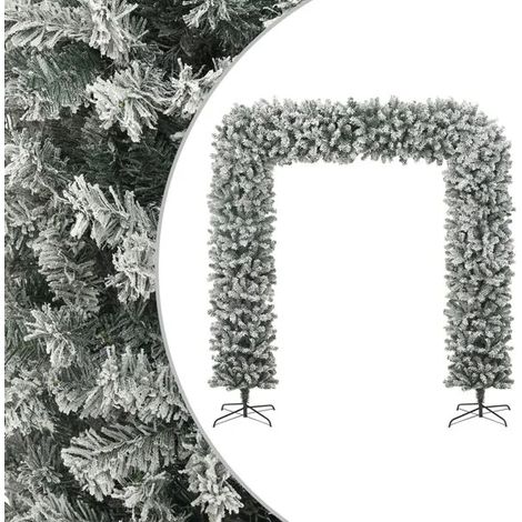 Arche de sapin de Noël flocon de neige de 240 cm (1/5)