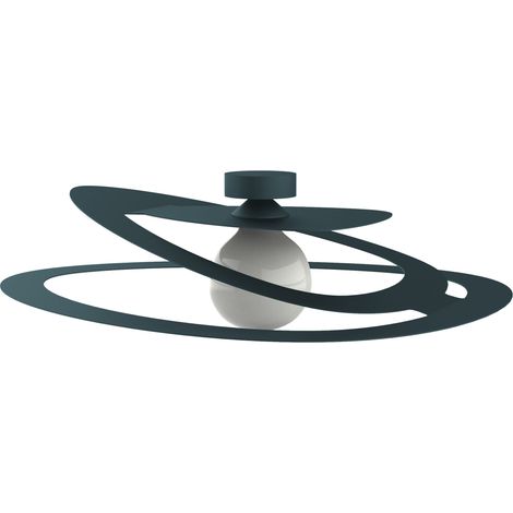 LUMICOM DILATE Plafoniera, 1X E27, max 42W, metallo, blu mediterraneo, D.40cm