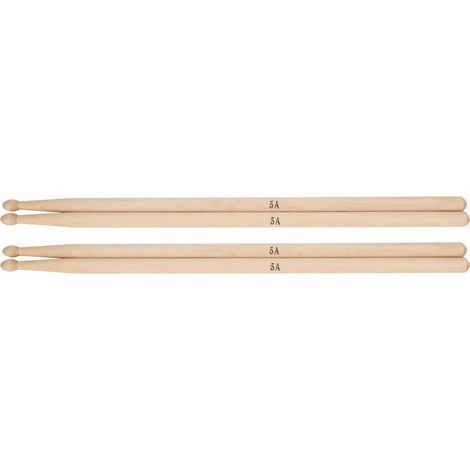 Baguette De Tambour - Érable Américain Grade A - Modèles 5A Et 5B - Pour Jazz Et Musique Variée - 2 Paires