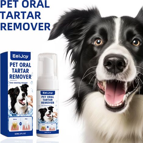 Mousse d'hygiène buccale pour animaux de compagnie, formulée avec des ingrédients doux pour nettoyer et éliminer les odeurs buccales, laissant un parfum rafraîchissant – 60 ml (1/5)