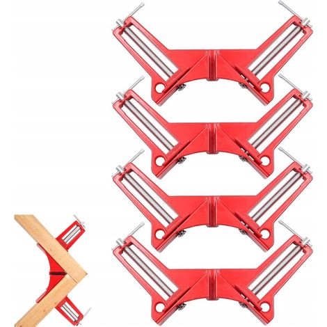 Équerre de serrage, équerre d'angle, équerres de serrage 75 mm 90°, lot de 4 (1/5)