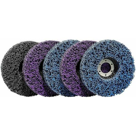 5 CSD-Reinigungsscheiben 115 mm für Nylon-Winkelschleifer zum Entfernen von Rost, Schweißnähten, Entfernen von Farbe, Rost und Oxidation