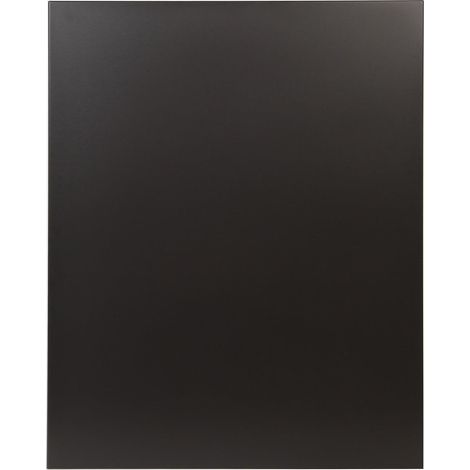 Le Marquier – Plaque de cheminée noire 80x100 cm – Acier peint – Protection murale contre rayonnement thermique – Fixation par encoches