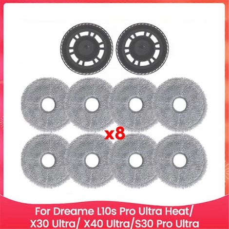 Support et chiffon pour balai à franges Dreame L10s Pro Ultra Heat X30 Ultra X40 Ultra S30 Pro Ultra Vacuum Cle (1/5)