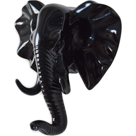 Patère murale pour manteaux et chapeaux : motif éléphant pour un rangement ludique et organisé (1/5)
