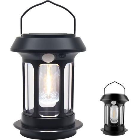 Lampe de camping LED portable, lampes de camping à énergie solaire, lampe de camping étanche, chargement USB, luminosité variable, pour l'exploration, le camping, la pêche, les urgences