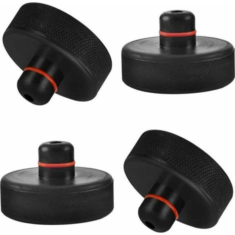 royaluxe -4 Pièces Jack Pad Bloc, Bloc en Caoutchou Compatible with Tesla Model 3 Model Y Model S Model X, Tampon Cric pour Protection la Batterie et Le Châssis,