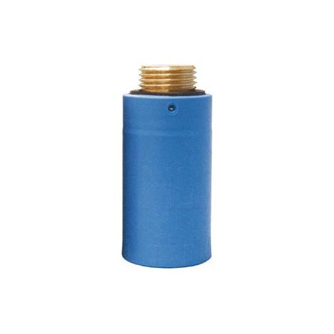 Bouchon d'essai avec filetage en laiton R 1/2 ", bleu. (1/2)
