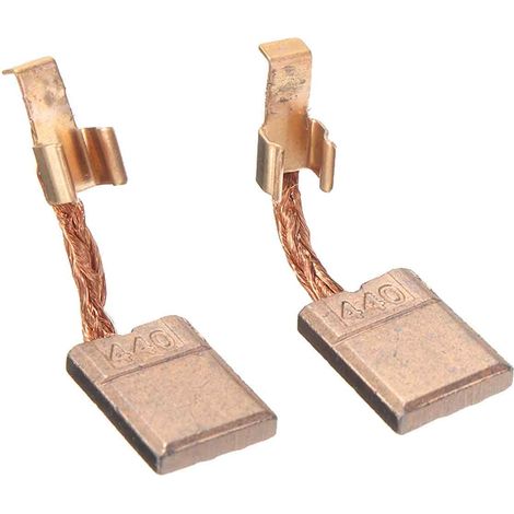 escobillas de carbón, 13x10x3 mm, de cobre y carbono, para taladros Makita CB-440 (1/5)