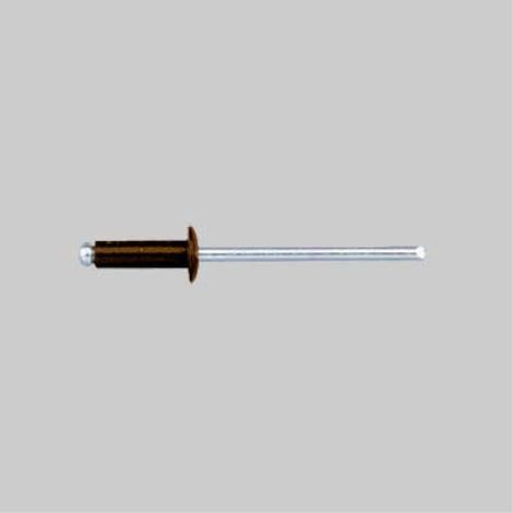 Rivetto a strappo 'testa di moro' 4,0x12 mm (100 pezzi)