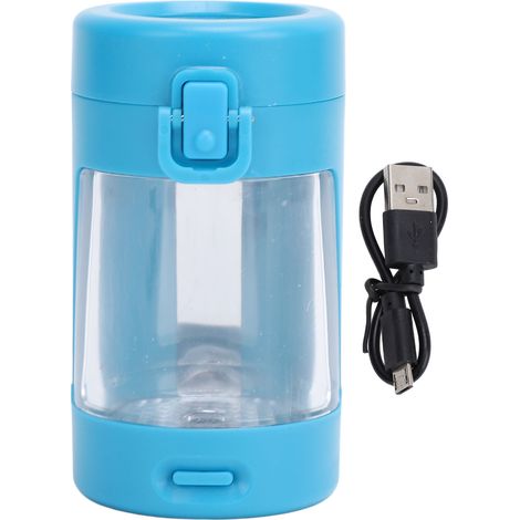 Bocal loupe portable rechargeable, mini bocal de rangement hermétique avec lumière LED bleue, conservant l'humidité (1/5)