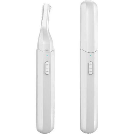 Tondeuse à sourcils électrique - - Double face - Rechargeable - Lame lavable - Sécurisée - Compacte - Portable (1/2)