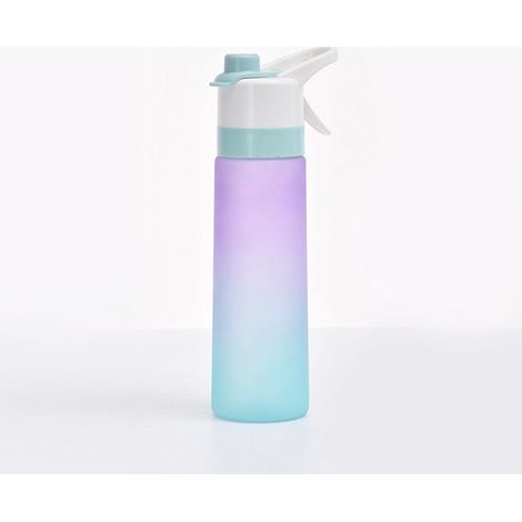 Botella pulverizadora de gran capacidad para deportes al aire libre，vaso de agua para fitness，botella de agua deportiva para fitness，color morado (1/2)
