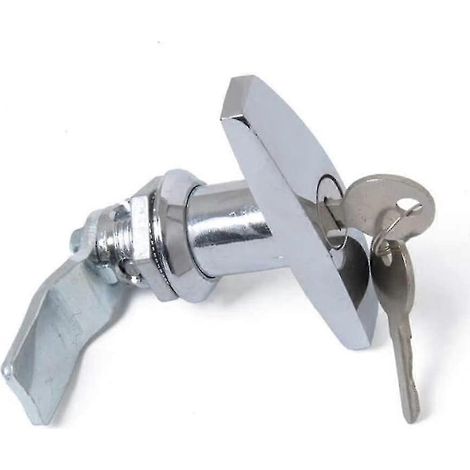 Verrou de porte de remorque universel à poignée en T avec clé, en alliage d'aluminium (2024).
