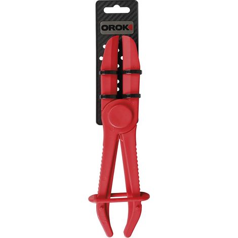 Pince durite - Longueur: 250 mm - Stop Liquide - Ecartement Maximal: 65 mm - Matière: Nylon - Couleur: Rouge - Pince pour Colliers de tuyaux - pour Fermer Les tuyaux Flexibles - Durable (1/5)