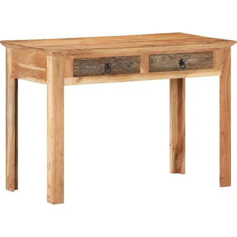 Escritorio de madera maciza reciclada 110x50x75 cm vidaXL (1/5)