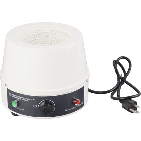 Manteau chauffant électrique de laboratoire, veste chauffante thermostatique 500mL 250W 110V contrôle de température prise US (1/5)