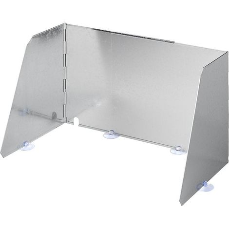 Paravento cottura in acciaio 3 pezzi pieghevole ed allungabile 37/70 x 32 x 28 cm (1/5)