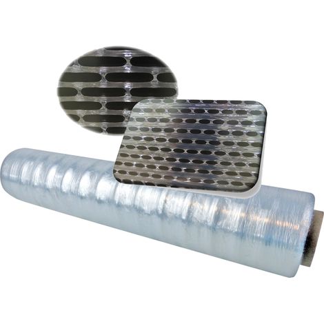 Lot de 6 Film étirable macroperforé prétiré 430mm x 300m produits respirants (1/2)