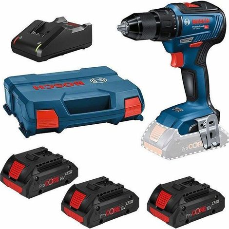 Trapano avvitatore Bosch a batteria 18V con batterie 4,0 ah GSR 18V-55 - 06019H5200 (1/4)