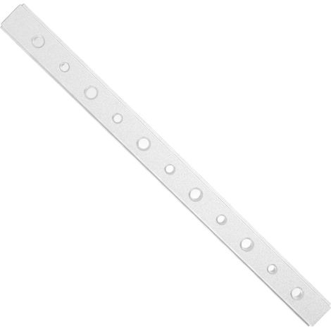 Glissière perforée de 300 mm, rail de glissement en alliage d'aluminium pour le travail du bois, pièce de rechange pour scie circulaire sur table ou établi (bricolage), argent (1/5)
