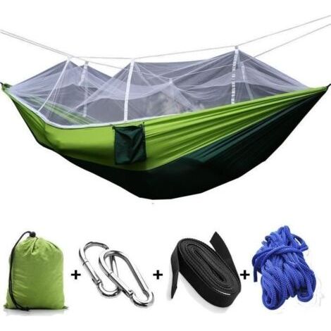 Camping-Hängematte mit Moskitonetz für zwei Personen, 260 x 140 cm, 200 kg