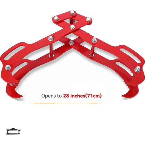 Pinces à levage de bûches, construction en acier au carbone, rotation à 360° pour un contrôle, 28in (1/2)