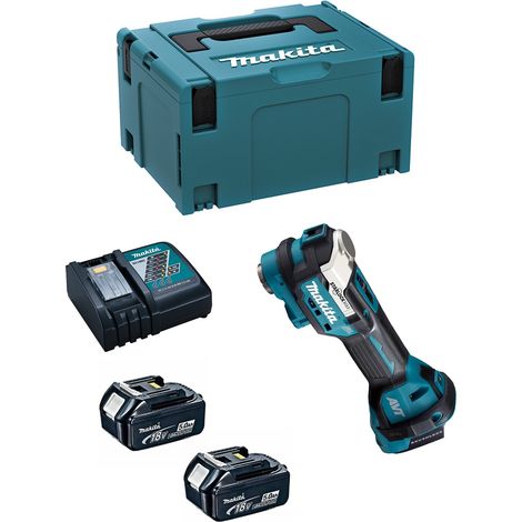 Multi-herramienta MAKITA DTM52RTJ (2 x 5,0Ah + DC18RC + MAKPAC 3)