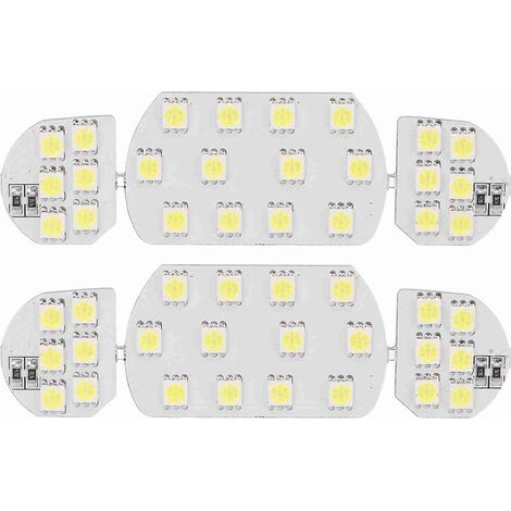 6-teiliges Auto-Innenraum-Dachleseleuchten-Set mit 48 weißen LEDs als Ersatz für Peugeot 30008 und 4008.