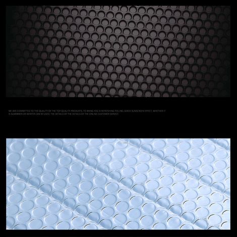 Pare-soleil de pare-brise de voiture, réflecteur de rayons UV, résistant à la chaleur et à l'usure, accessoire intérieur, grande taille (pour modèles SUV) (1/4)