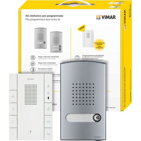 VIMAR - K40547.E Kit citofonico monof. Voxie 40547+40141