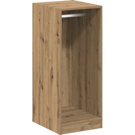 Armario moderno espacio de almacenamiento interior 41 x 48 x 102 cm con 3 estantes diseño elegante en madera roble artesanal 020052522 (1/5)