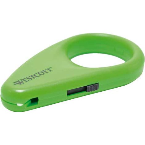 WESTCOTT MINI HOJA DE SEGURIDAD DE CERÁMICA CAJA ABRIDOR - VERDE