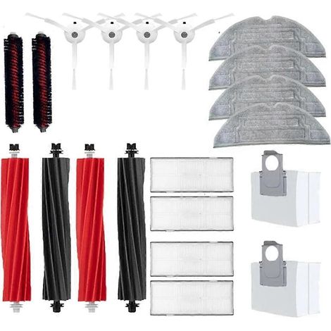Pour Roborock S8 Pro Ultra Brosse latérale principale Chiffon Filtre Sac à poussière-B