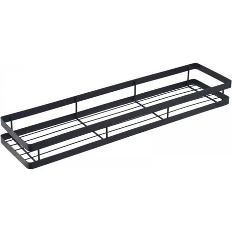 Étagère murale de rangement pour cuisine, porte-épices, panier de rangement, étagère de rangement pour placard, panier suspendu pour ustensiles de cuisine (Dimensions : 40 x 5 x 12,5 cm)