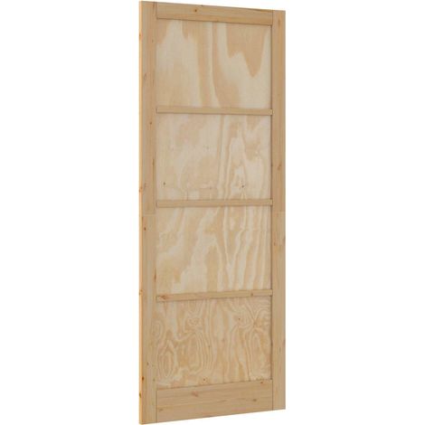 Porta Interna Naturale 83 x 232 cm Legno compensato vidaXL