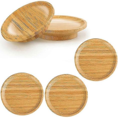 Lot de 5 couvercles pour verres à vin et planches à charcuterie, couvercles en bambou pour verres à vin, parfaits pour les réunions de famille JR2025032601019 (1/5)