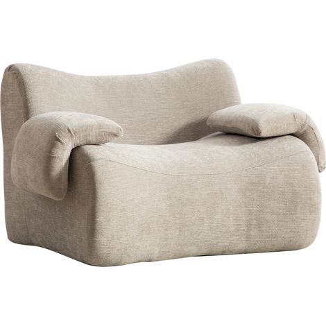 Fauteuil Relax en tissu Chenille,Canapé Modulaire Sans montage 30D mousse haute résilience,base antidérapante,Gris (1/5)