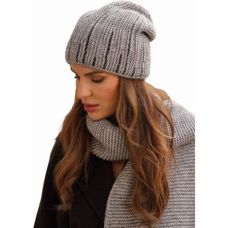 Chapeau d'hiver beige Kamea-Habis pour femme (1/5)