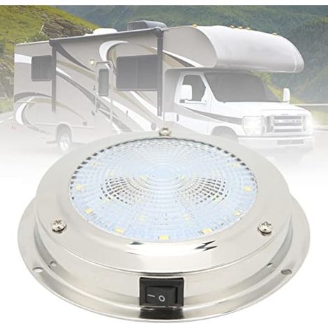 Plafonnier LED pour Camping-car, 12 V-24 V DC, Lampe de Courtoisie avec Acier Inoxydable 316, étanche IP65, pour Bateau, Yacht, Cabine, Console marine. (1/3)