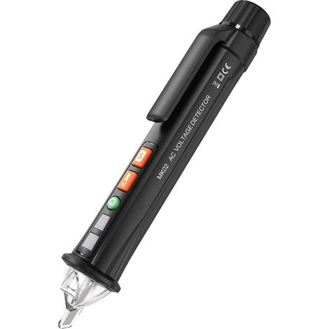 Détecteur de Tension sans Contact, Testeur de Tension Double Sensibilité 12V/48V-1000V avec Buzzer Acoustique et Indicateur Lumineux, Fourni avec Piles (1/5)