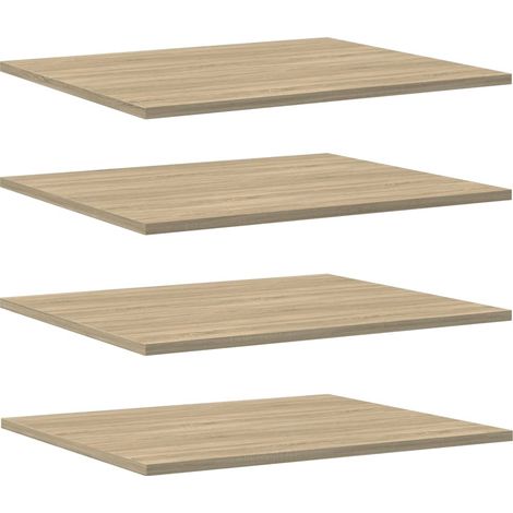 vidaXL Panneau de bibliothèque 8pcs Chêne sonoma 60x50x1,5cm Aggloméré