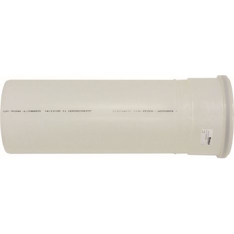 Rallonge pour chaudière à condensation, 0,5 m, pour conduit de fumée rigide DN 200, PP