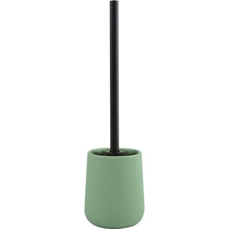Escobillero con soporte cerámico MAONIE Verde Albahaca Mate MSV
