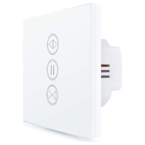 Smart Roller Shutter Switch, Adjustable Opening, WiFi Curtain and Blind Switch, Compatible with Alexa and Google Home for Voice Control, Smart Timer, Wall Motor