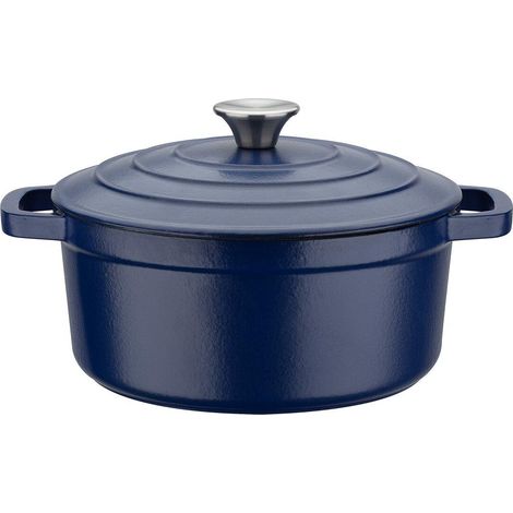 GSW Blue Magic 20 cm Marmite blau 2,2 Liter Gusseisen (1/2)