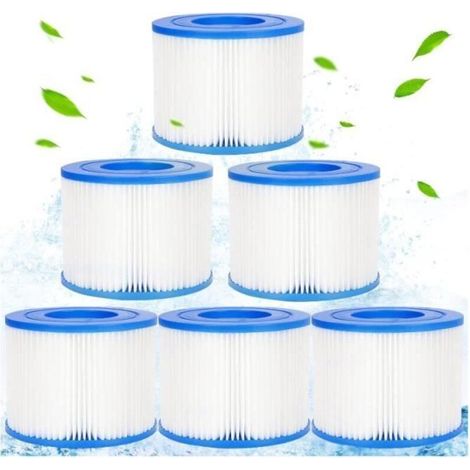 Lot de 6 Filtres Type S1 pour Spa, Filtres de Remplacement Type S1, Filtres pour Spa et Bain à Remous Type S1, Filtres Spa -yd (1/4)
